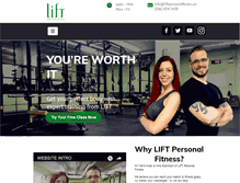 Tablet Screenshot of liftpersonalfitness.ca